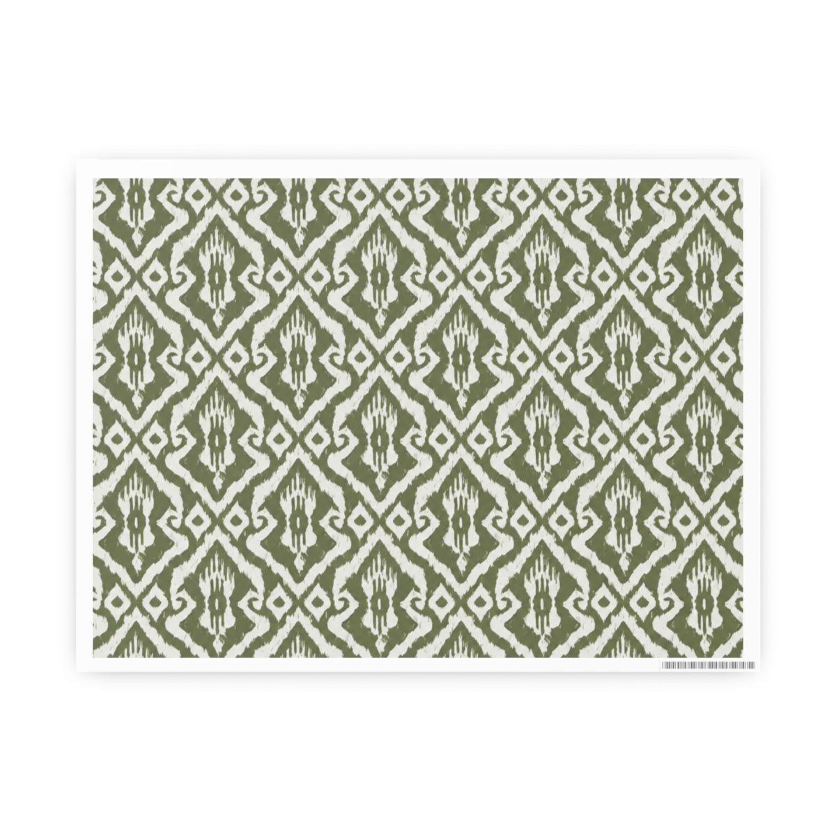 Modern Ikat Lush Green Framed Posters | Re:Zero