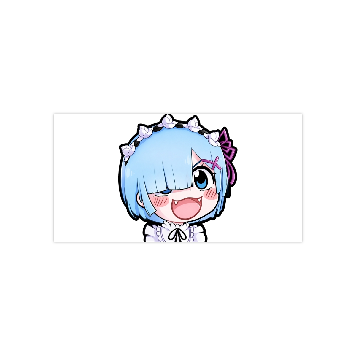 Re:Zero - Rem Sticker Vinyl Waterproof Sticker Decal Car Laptop Wall Window Bumper Sticker 5"